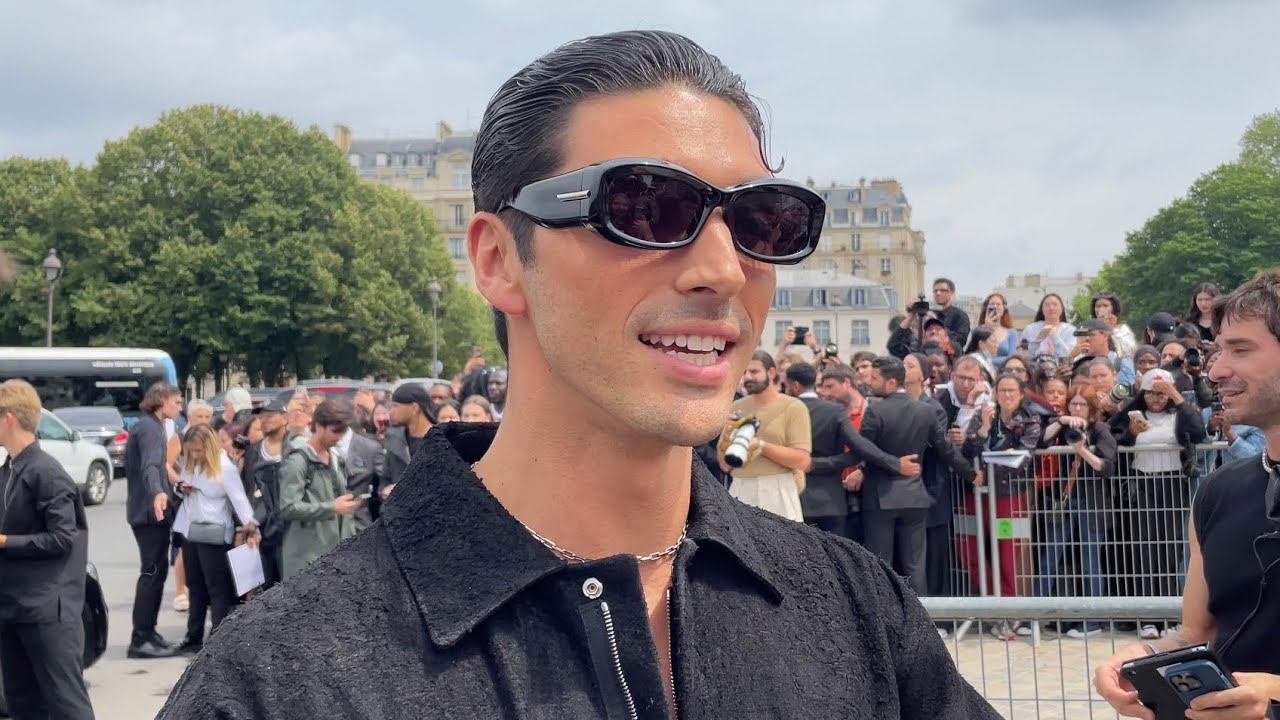 TAYLOR ZAKHAR PEREZ AT GIVENCHY SPRING SUMMER 2024 MENSWEAR SHOW IN PARIS