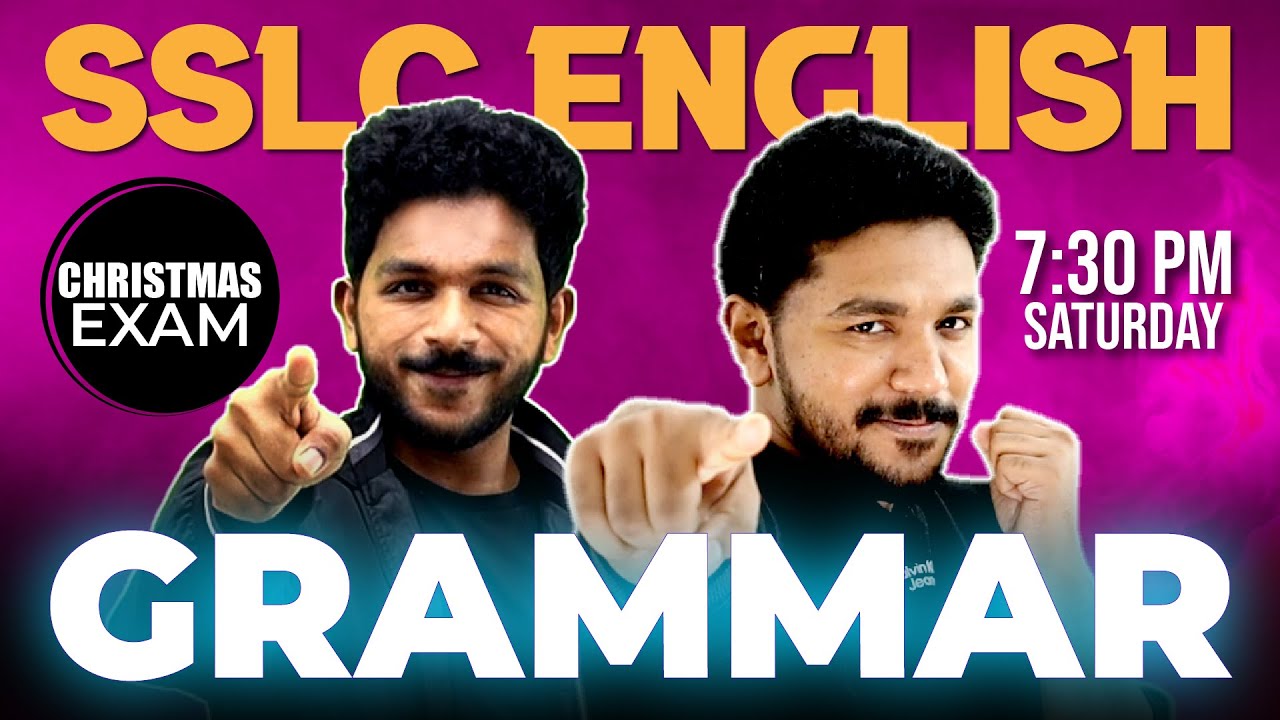 SSLC English Christmas Exam | Grammar Editing | Questions Tags | Reported Speech | Phrasal Verbs