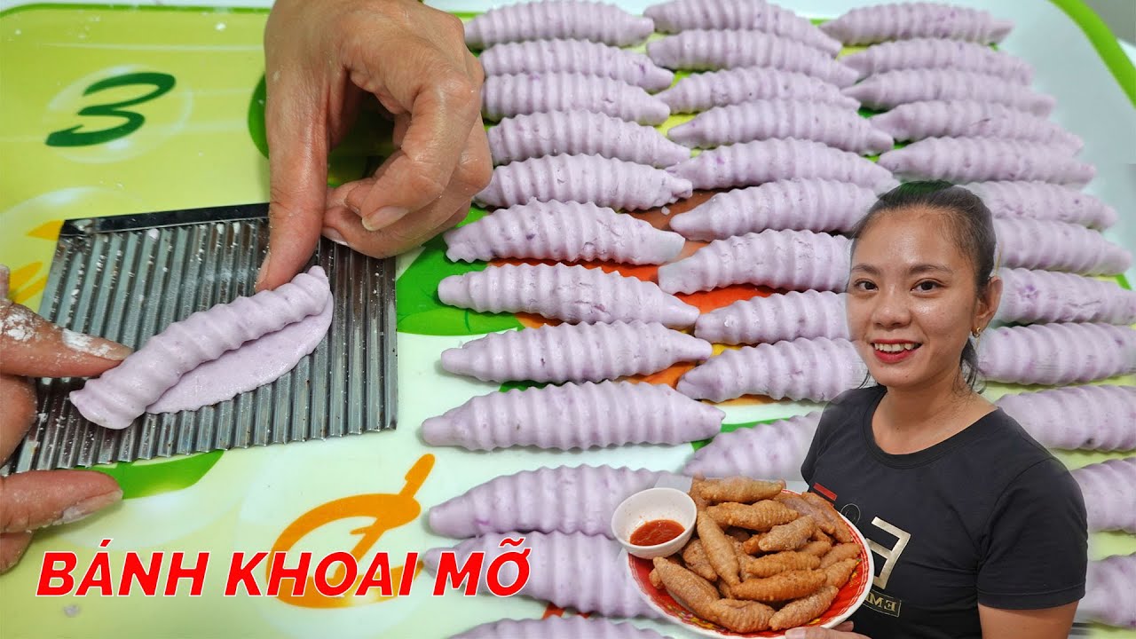 Cách làm bánh khoai mỡ kiểu mới dẻo ngon đẹp mắt