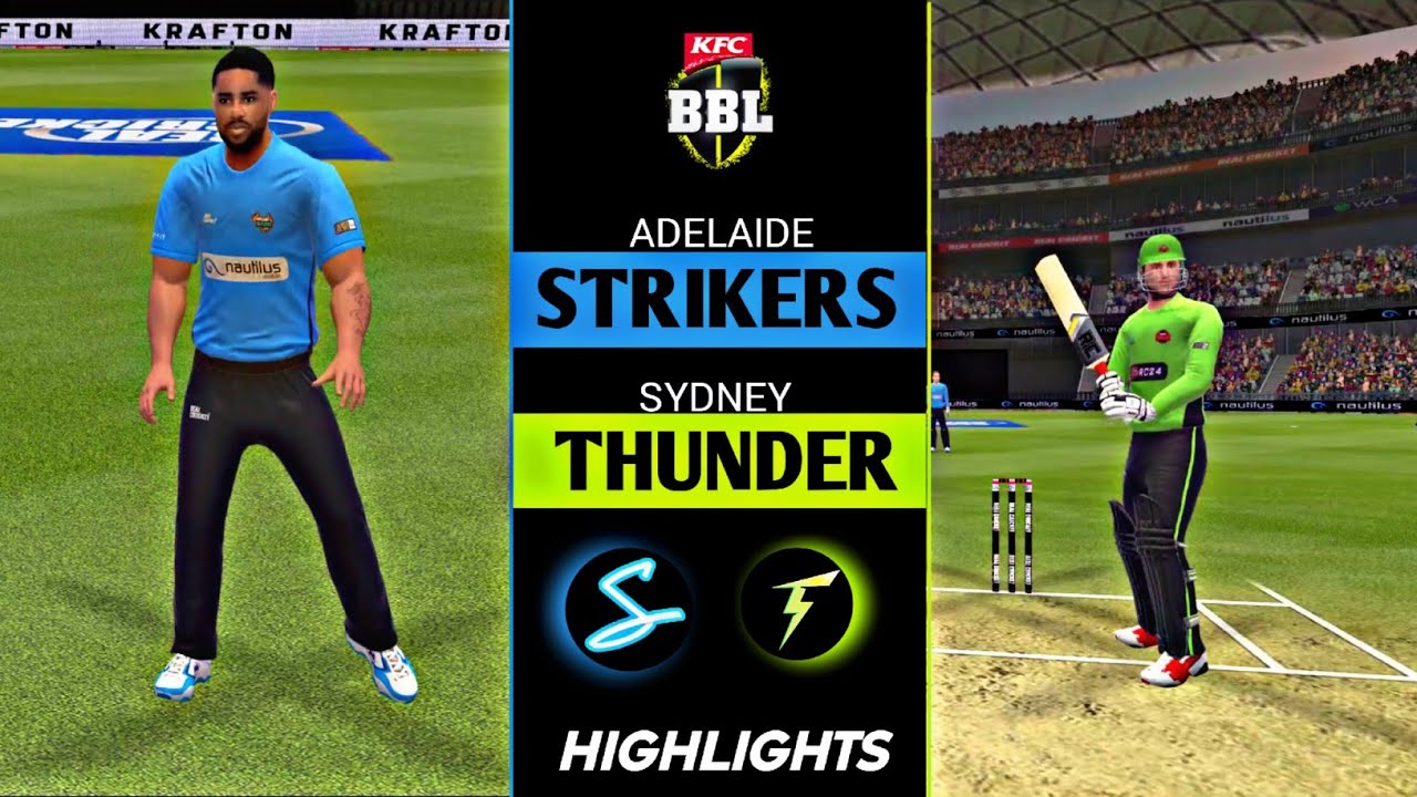 BBL 2025 | Adelaide Strikers VS Sydney Thunder | Match 01 | Real Cricket 