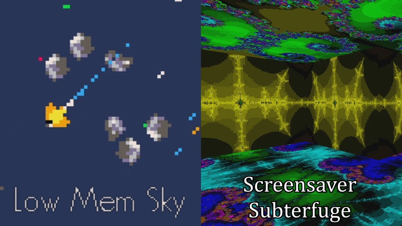Low Mem Sky & Screensaver Subterfuge | An Impressive Demake + Windows 95 Nostalgia