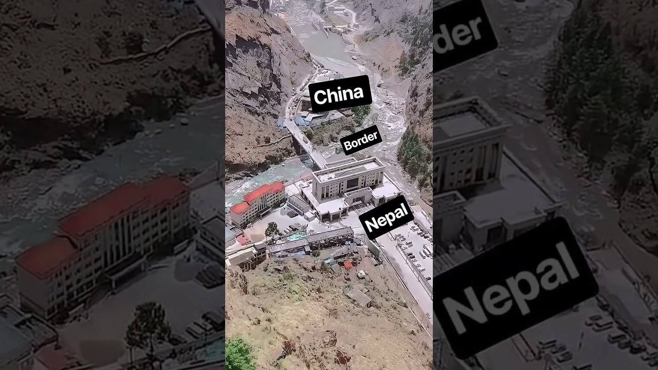 Nepal China border flood/#nature #ytshorts