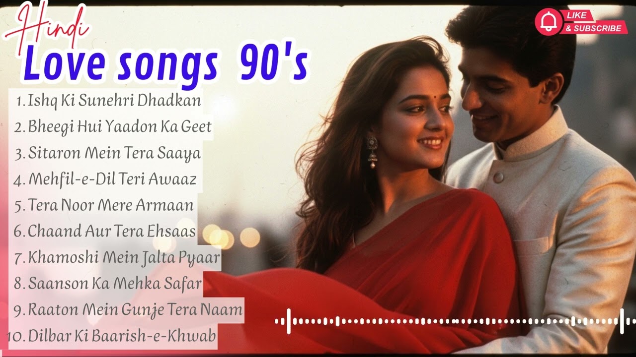 90s Hindi Love Songs Jukebox 💕 Best Romantic Bollywood Songs of the 1990s Playlist
