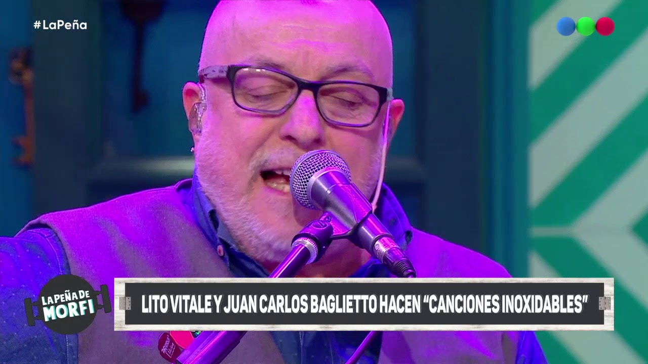 Baglietto y Lito Vitale cantan D.L.G. de Fito Páez - La Peña de Morfi 2019