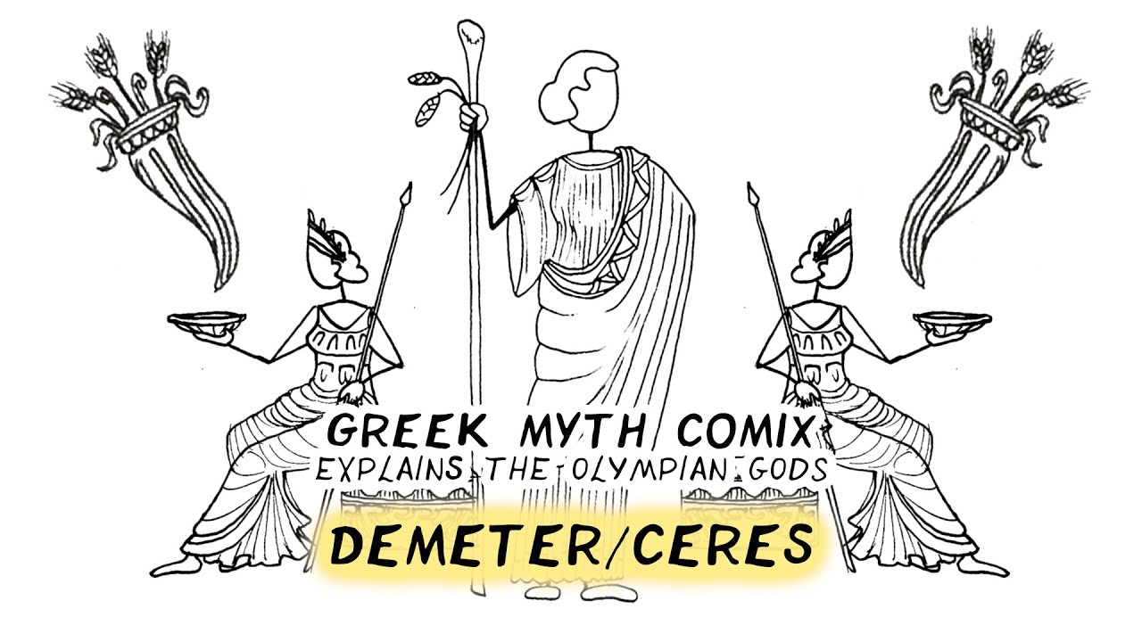 Demeter/Ceres: Greek Myth Comix explains the Olympian Gods (OCR GCSE Classics learning and revision)