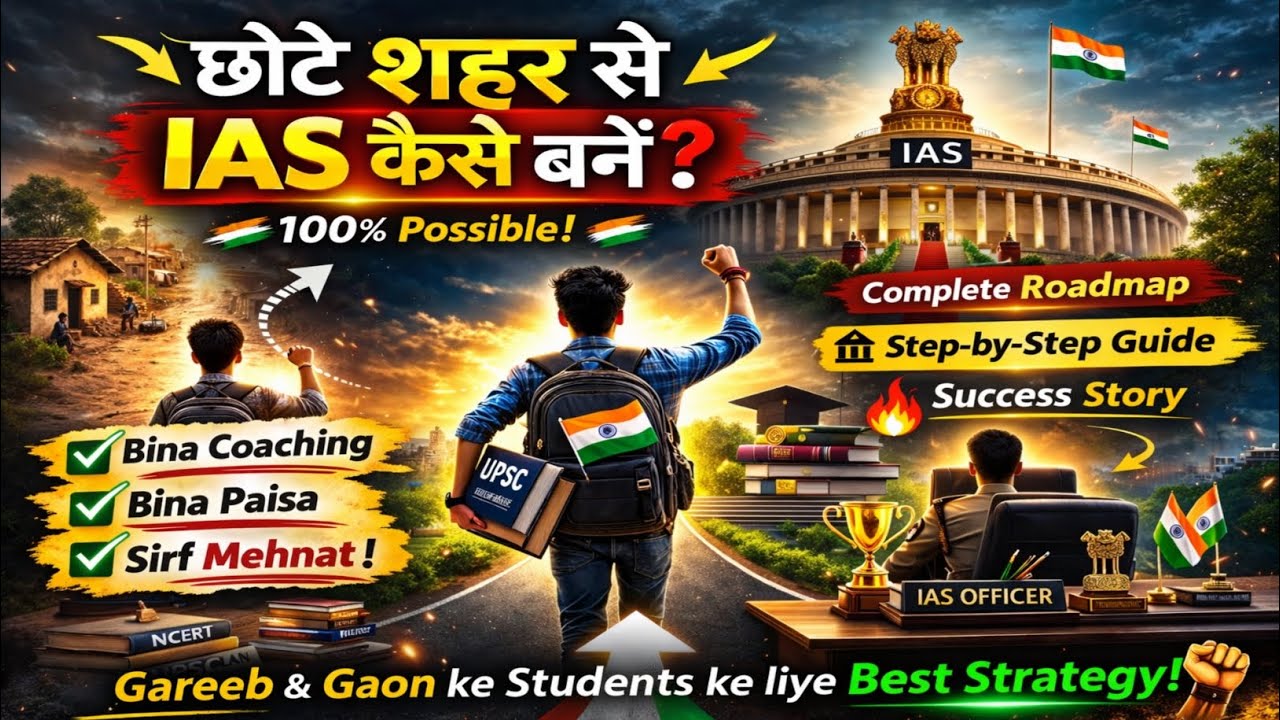 🔥छोटे शहर IAS की तैयारी कैसे करें? | Ias Ki Taiyari Kaise Kare | Bina Coaching Ke Ias Ki Taiyari 