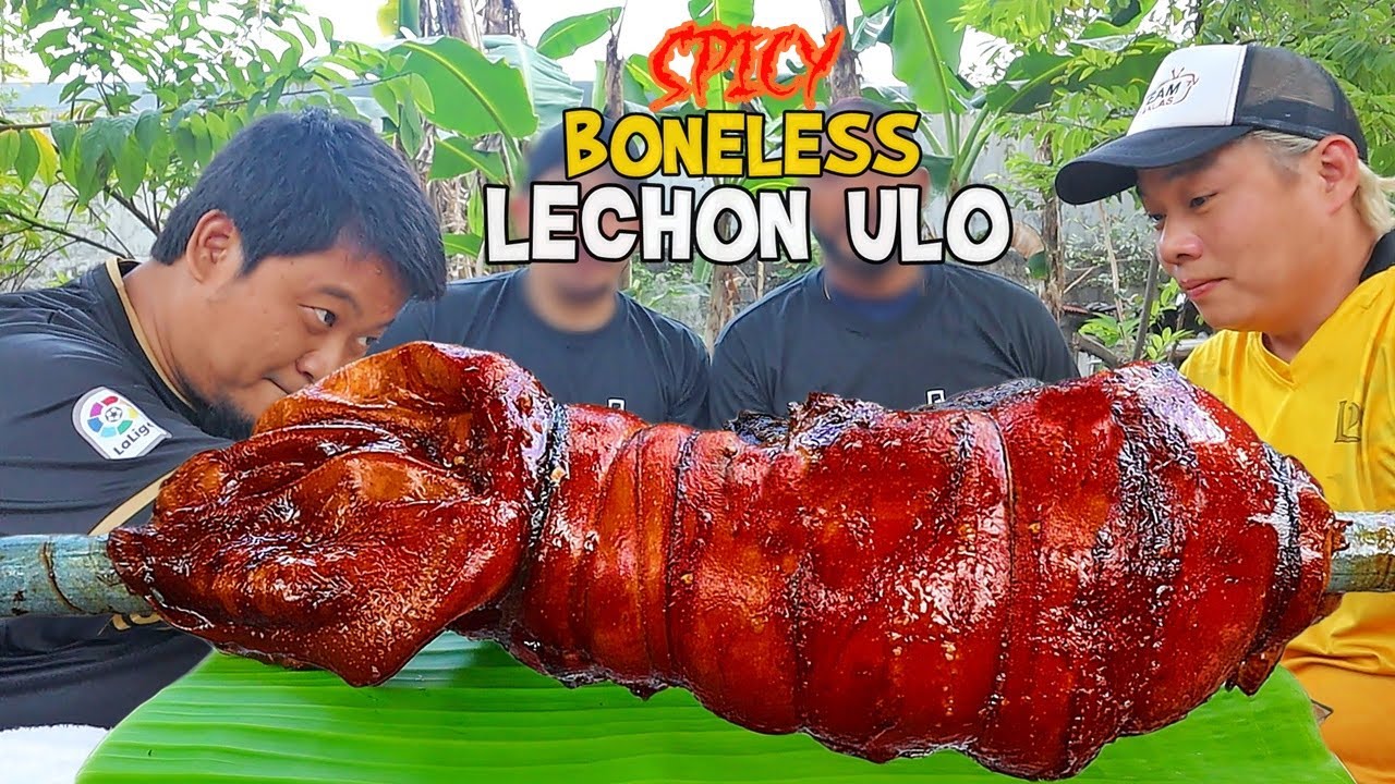 SPICY LECHON BONELESS (HD) | BACKYARD COOKING