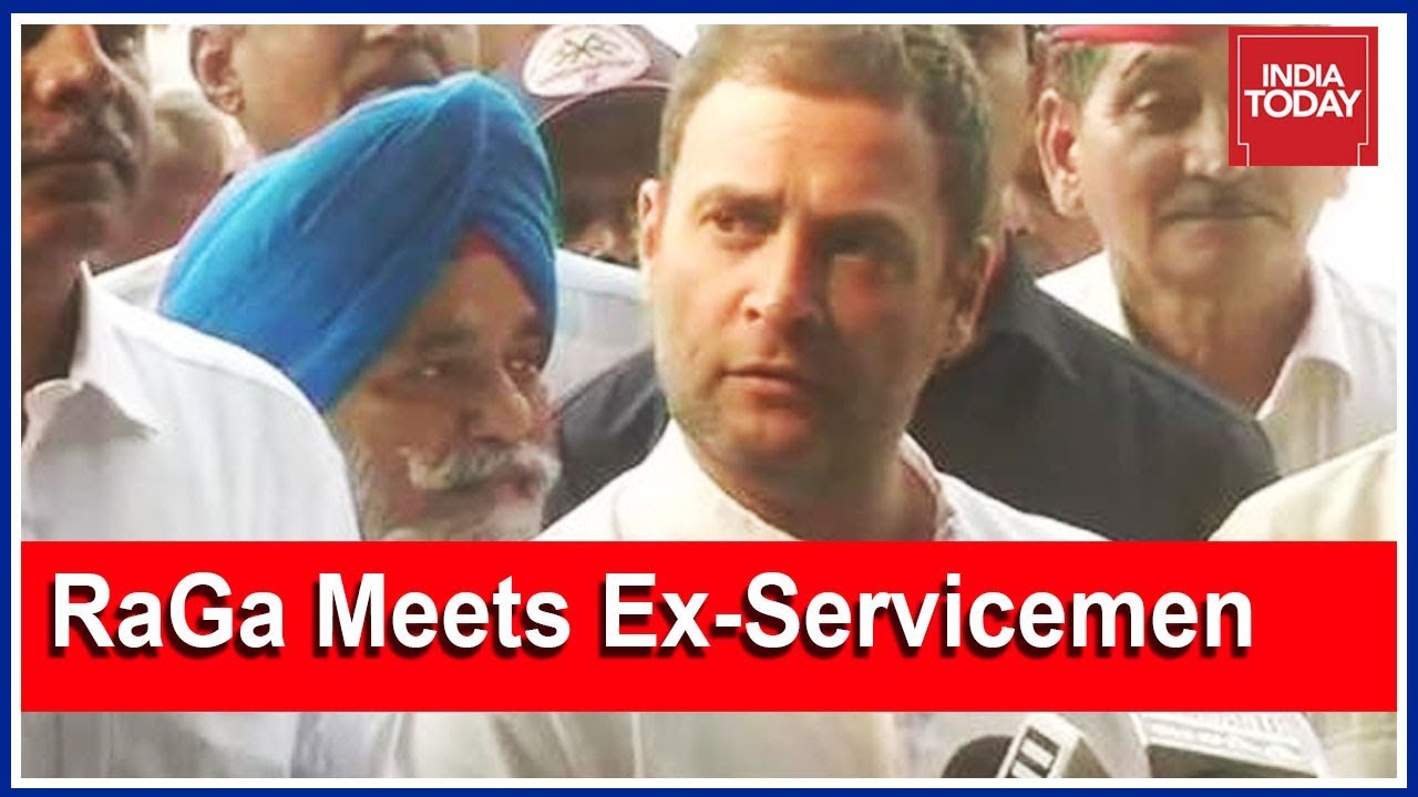 Rahul Gandhi Meets Ex-Servicemen, Reignites One Rank One Pension Row
