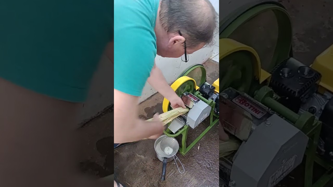 Fazendo garapa com garapeira a gasolina, monte seu comércio e ganhe dinheiro, mesmo na crise