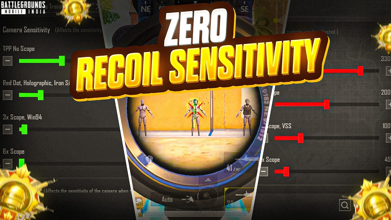 BGMI Zero Recoil Sensitivity 🔥 No Gyro Explained | Gyro Shown | Real Proof
