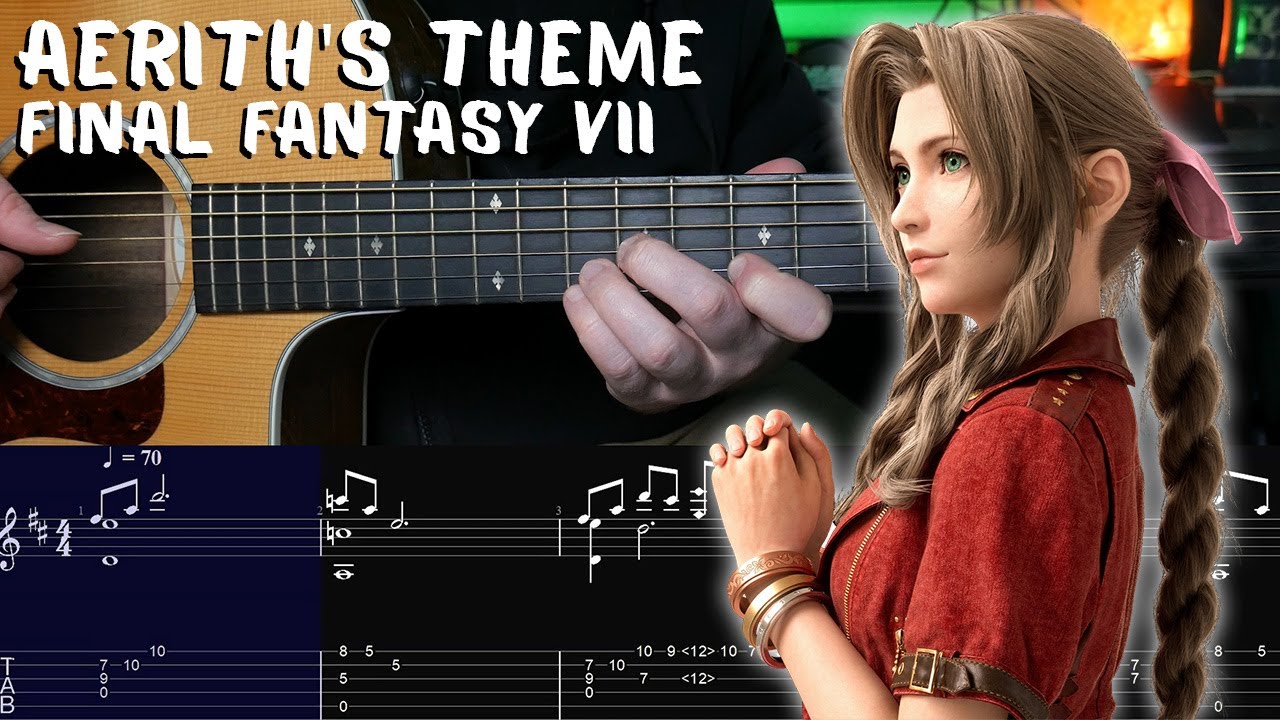 Aerith's Theme - Final Fantasy VII Rebirth - Fingerstyle Guitar Tutorial + TAB