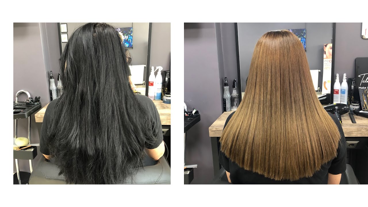 Siyah saçtan muhteşem bir kumrala dönüş/ black hair removal