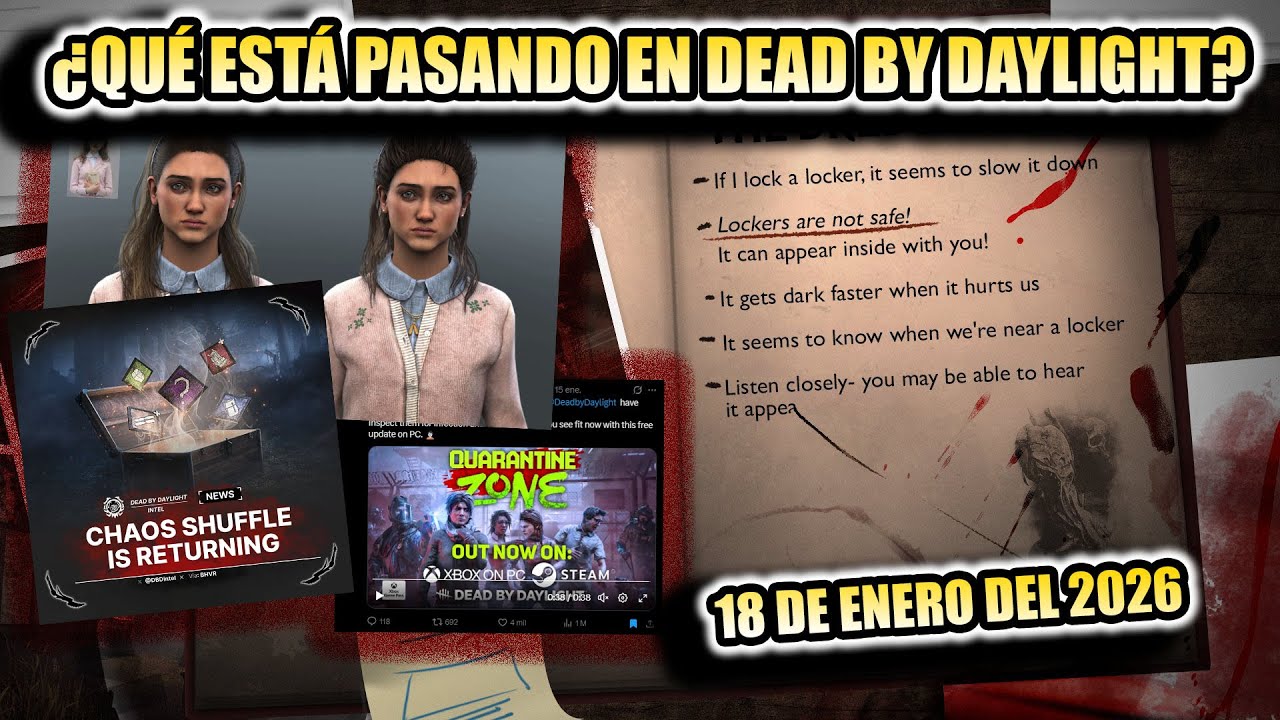 Dead by Daylight: &iexcl;Noticias Impactantes! | 18 de Enero 2026 (Resumen en Minutos)