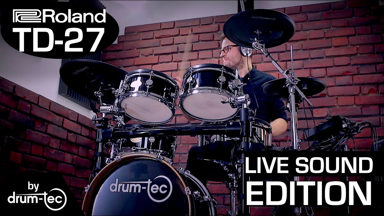 Roland TD-27 Live Sound Edition: Free custom kits upgrade by drum-tec
