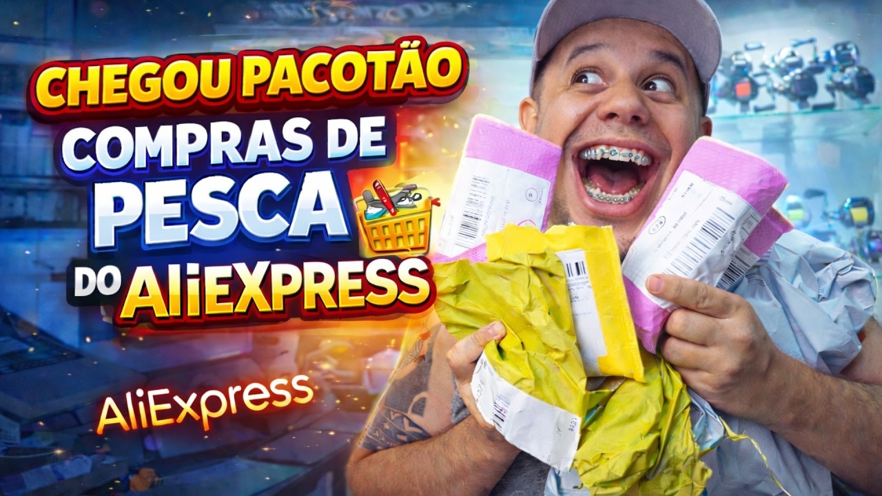 COMPREI UM MONTE DE ITENS DE PESCA NO ALIEXPRESS… OLHA O QUE CHEGOU 😱🎣 #aliexpress