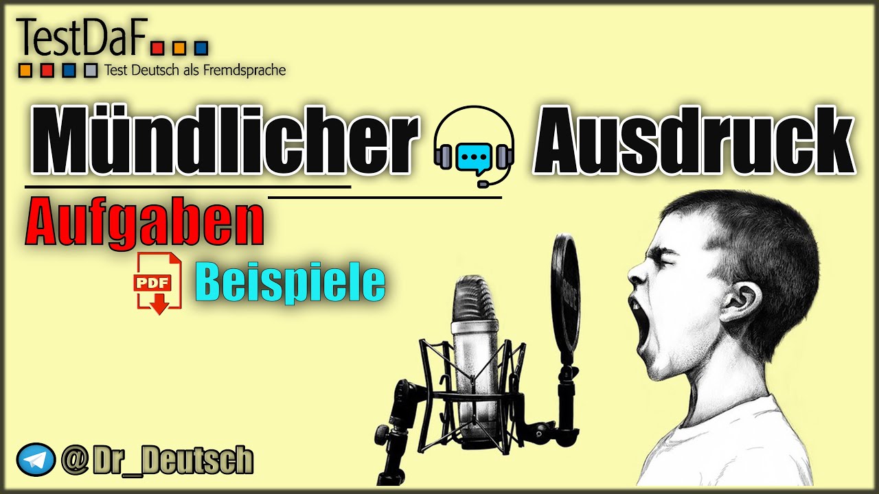 TestDaF. M&uuml;ndlicher Ausdruck. Aufgaben+Beispiele
