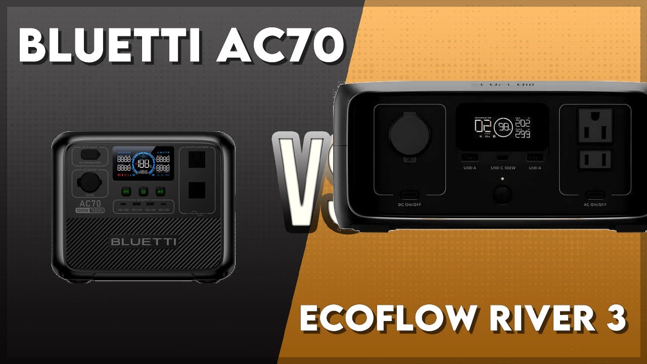 Bluetti AC70 vs EcoFlow River 3 Technical Comparison