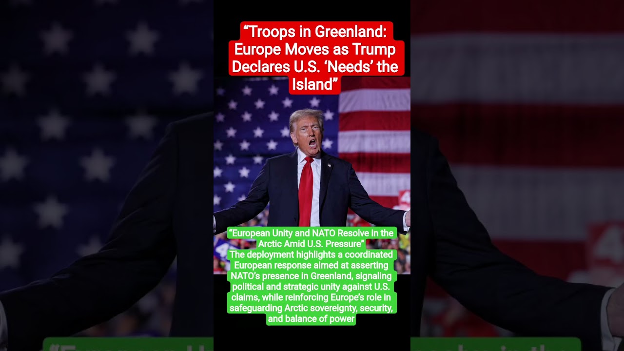NATO Sends a Message in the Arctic: European Forces Deploy to Greenland as Trump Presses U.S. Claim