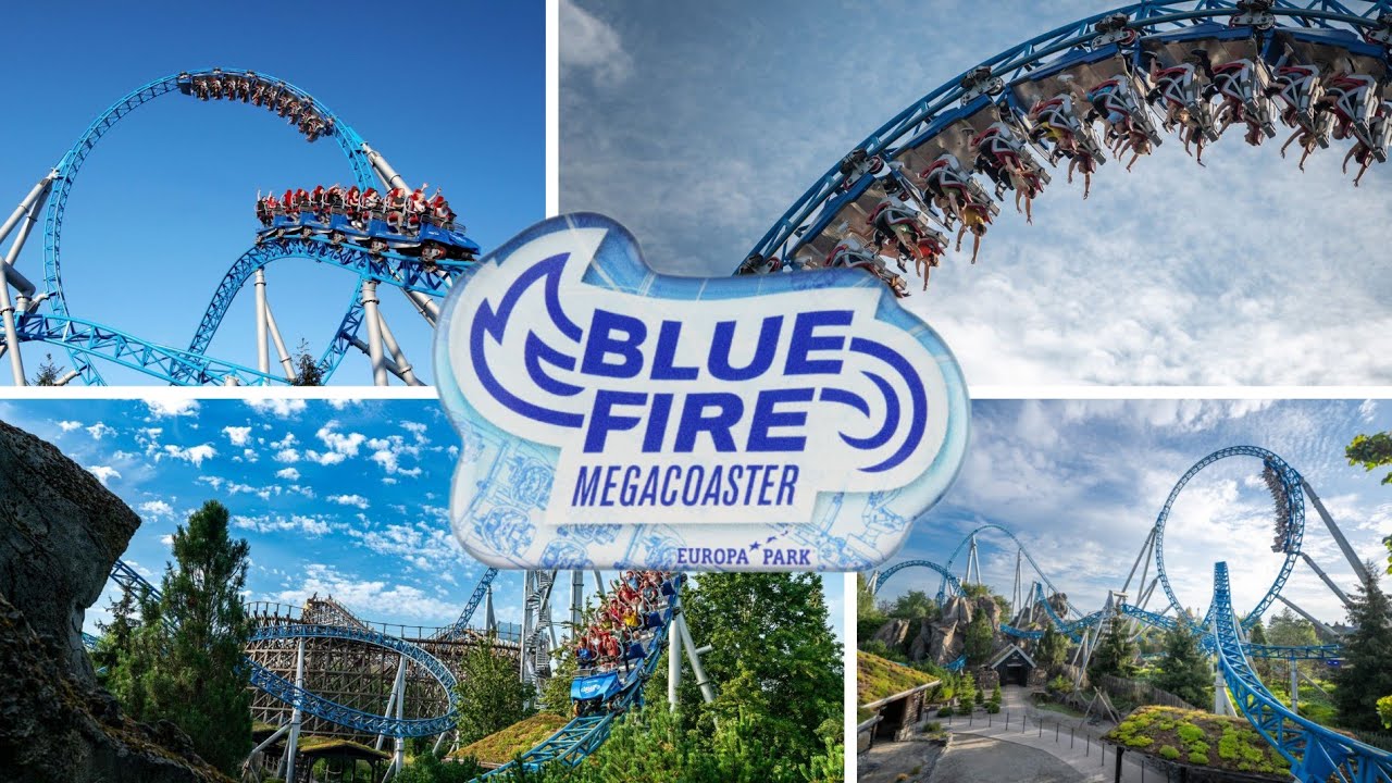 BLUE FIRE MEGACOASTER - EUROPA PARK - Rust Germany 🇩🇪 [4k]
