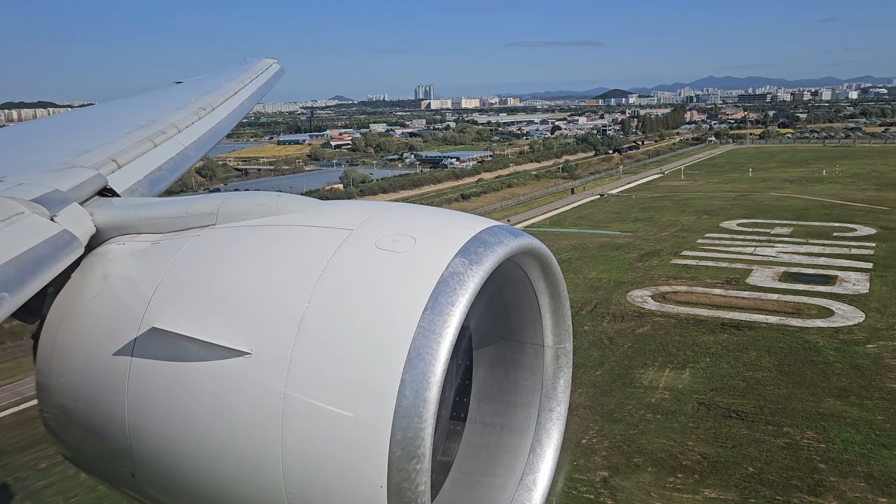 일본항공 B777-300ER 김포공항 14R 접근 및 착륙