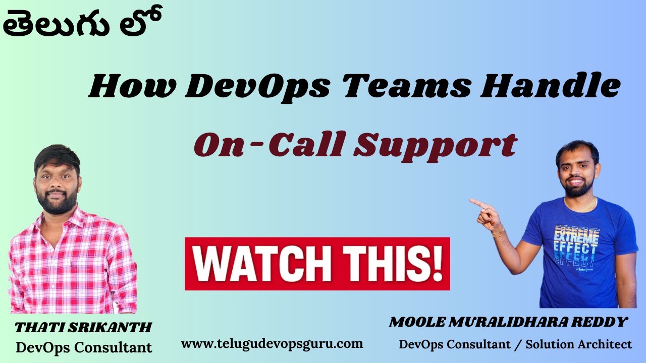 How DevOps Teams Handle On-Call Support | Real-Time Examples | #telugudevopsguru #aws #kubernetes