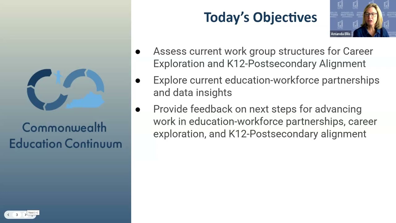 Commonwealth Education Continuum Meeting - August 27, 2025