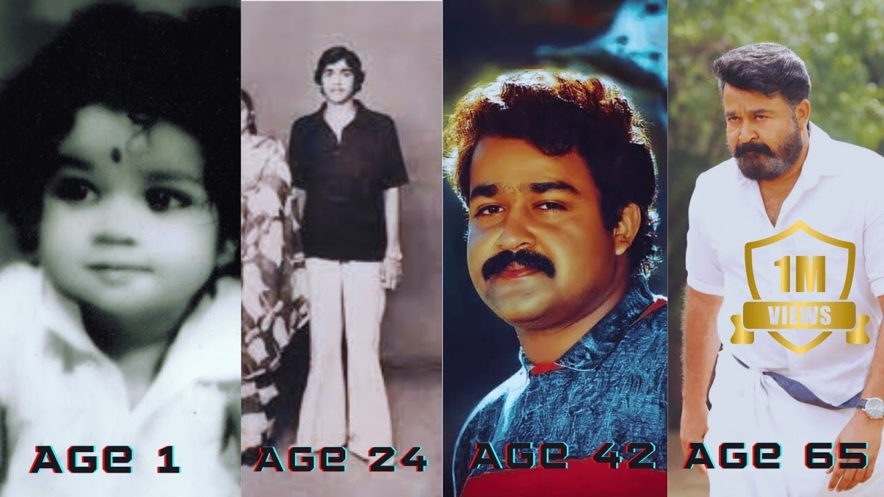 Mohanlal Age-Defying Transformation From 1960 to 2024 Unforgettable Journey
