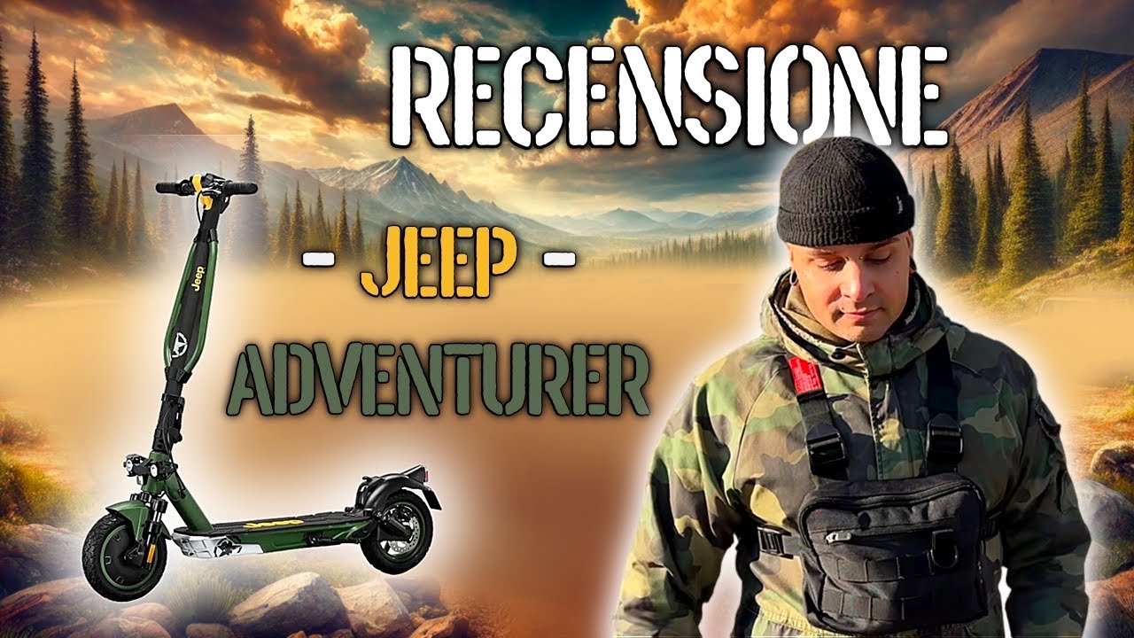 RECENSIONE - Monopattino Elettrico JEEP Adventurer (Test Ride + Off Road + Jump)