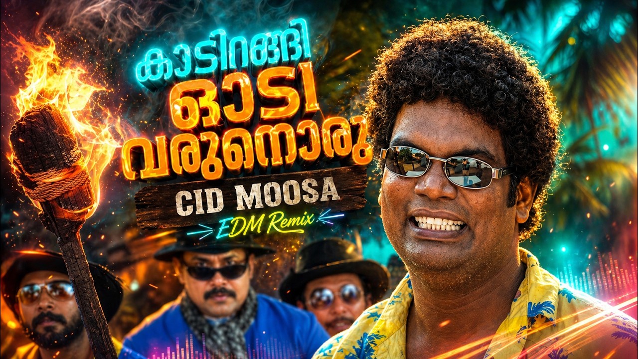 കാടിറങ്ങി ഓടി വരുമൊരു | Kaadirangi EDM mix | C.I.D. Moosa #malayalamsong #viralsong