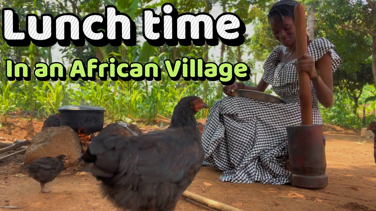 Lunch time in an African Ugandan Village . What I eat for lunch mostly