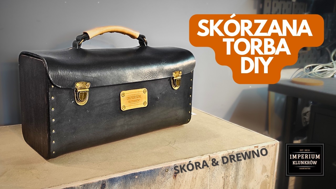 Prosta SK&Oacute;RZANA Torba DIY na narzędzia i sprzęt EDC