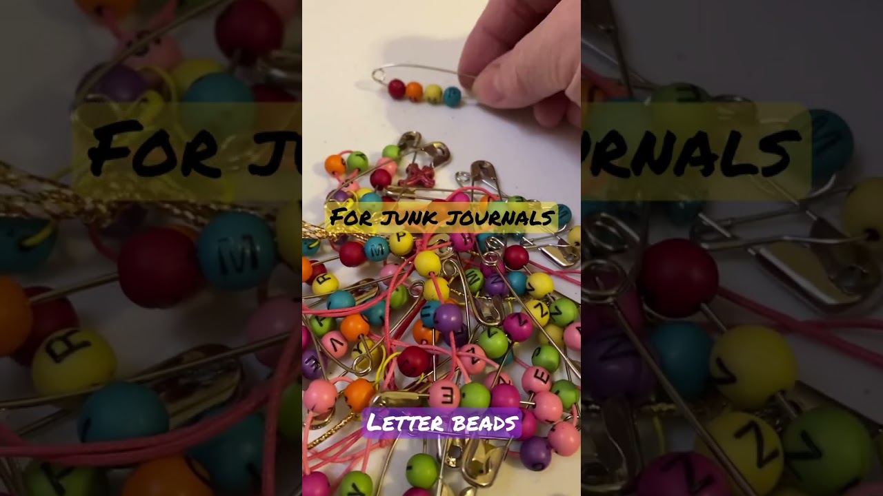 #shorts #beads #ephemeradiy #junkjournalideas Letter Beads for Junk Journals