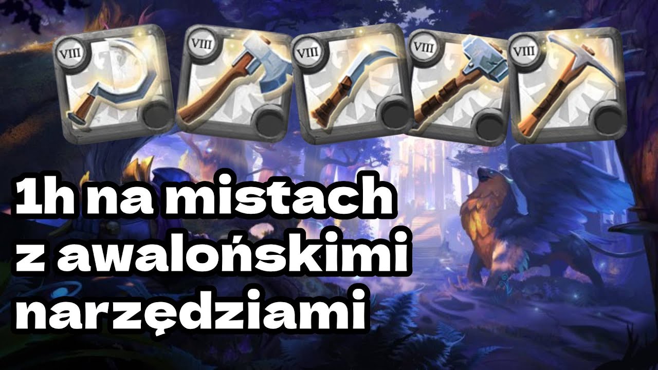 Zbieractwo na mistach z awalońskimi narzędziami - Albion online - Zbieractwo #27