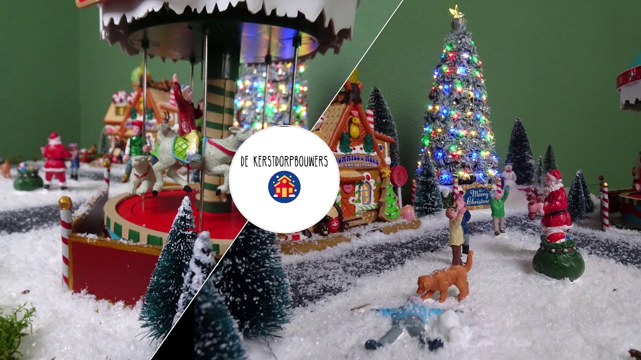 Klein stukje wonderland - Timelaps - De kerstdorpbouwers - Majestic christmas tree - Lemax kerstdorp