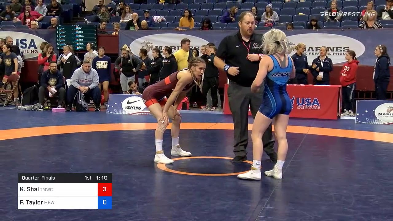 53 Kg Quarterfinal Katherine Shai Titan Mercury Wrestling Club Vs Felicity Taylor McKendree Bearca