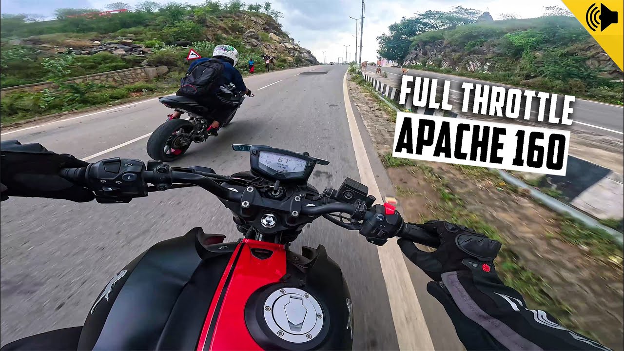 Pure Sound of TVS Apache 1604v | Full Throttle | Gopro Hero 11