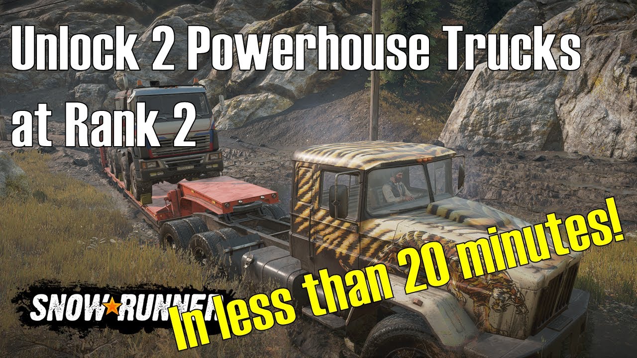 SnowRunner Tayga 6436 & Azov 64131 at Rank 2? Yes! And is less than 20 minutes!