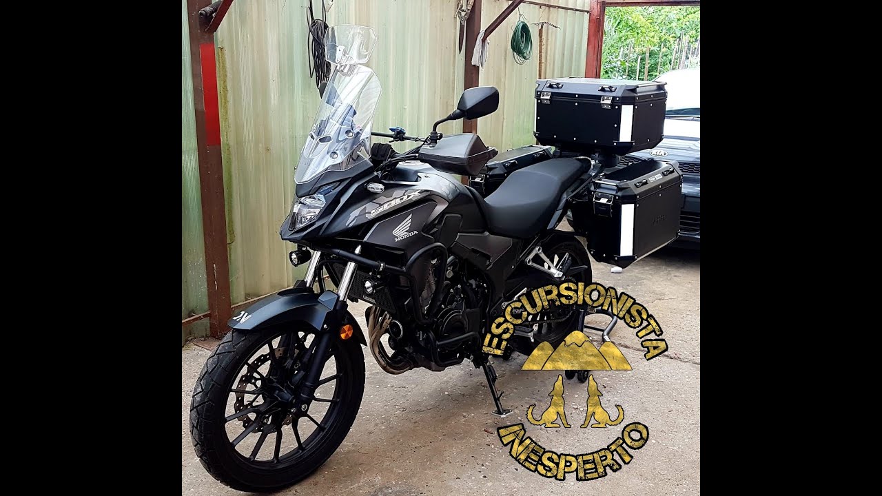 CB 500 X 2019 - Montaggio staffe per Bauletto Givi Trekker Outback da 58 lt nero OBKN58B
