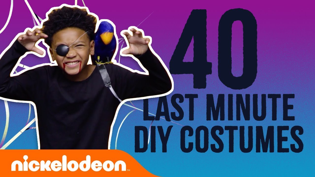 DIY Halloween: 40 Last-Minute Costumes 🎃 w/ SpongeBob SquarePants, Loud House & More! | Nick