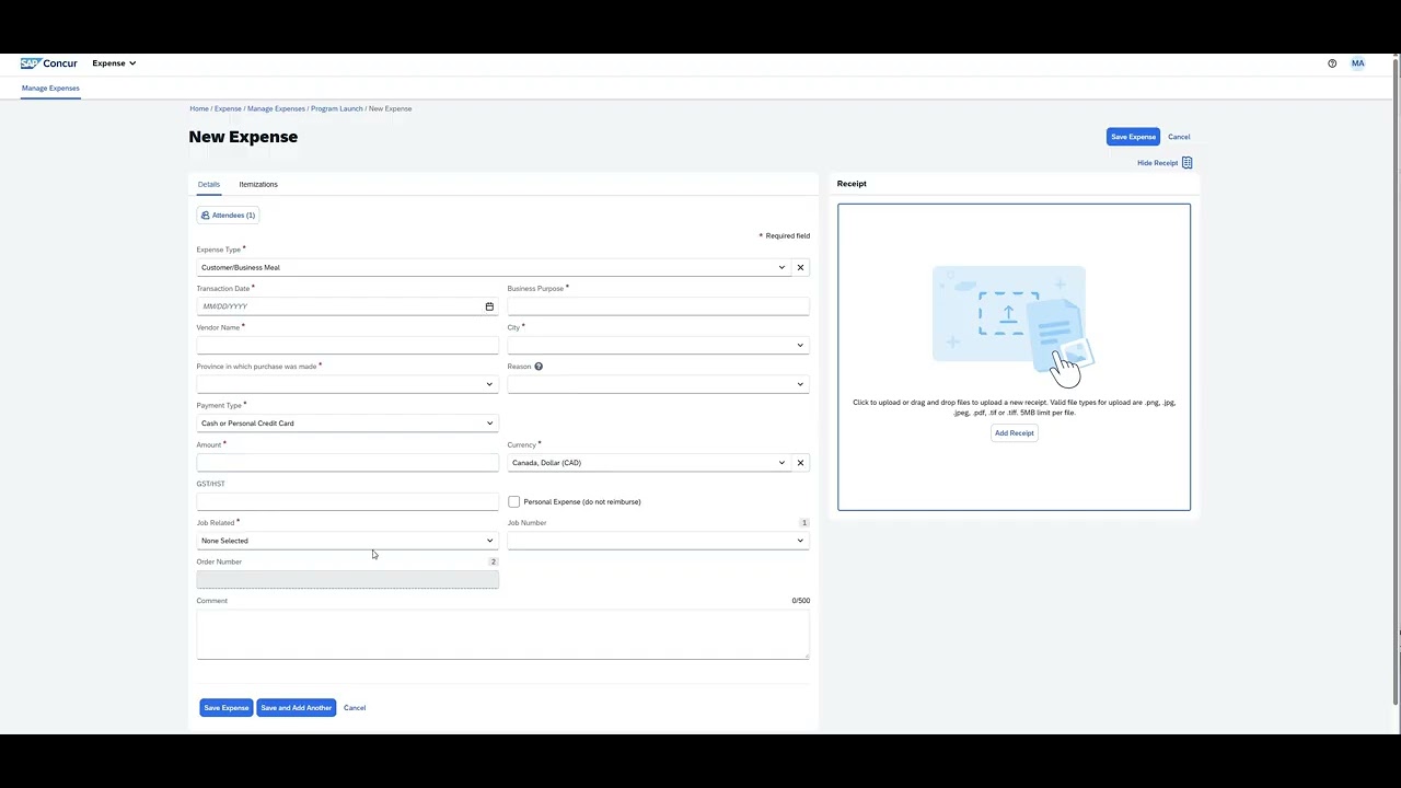 How to: Submitting Expenses in Concur