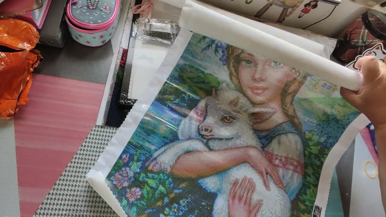 #unboxing #diamondpainting Boutique #temu. Une très belle découverte et ultra qualité 👍