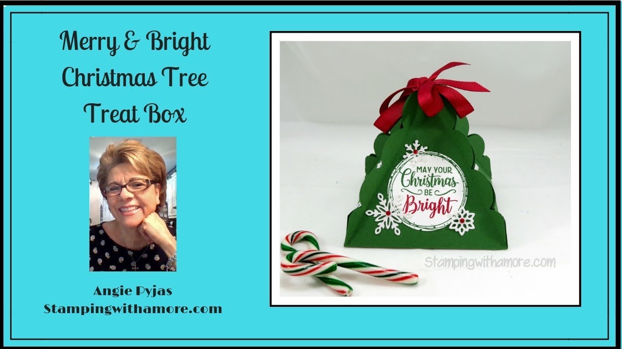 MERRY AND BRIGHT CHRISTMAS TREE TREAT BOX