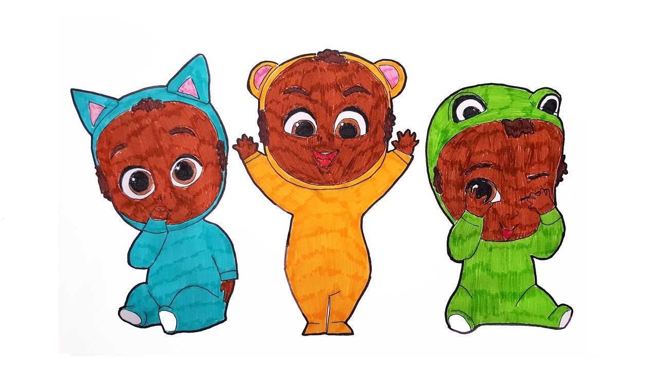 THE BOSS BABY Boss Baby Coloring Page Learn Colors For Kids