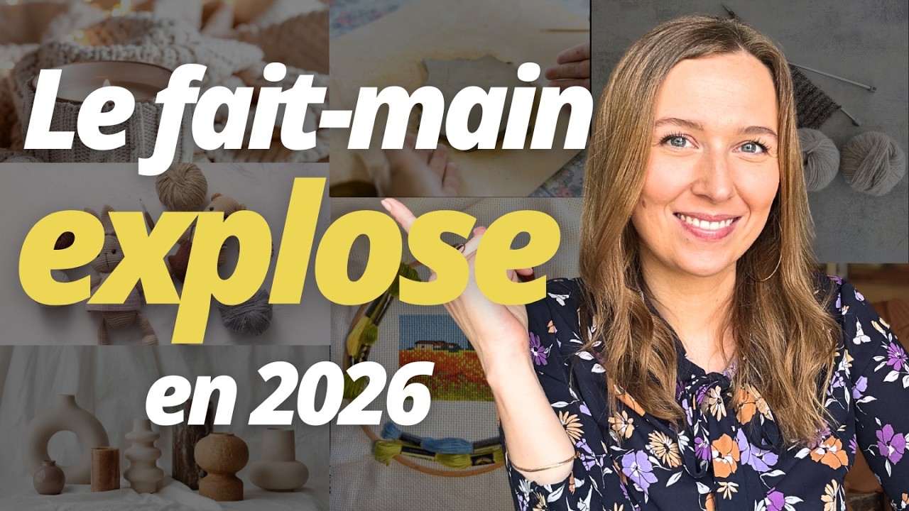 Le “fait-main” va cartonner en 2026 : voici quoi vendre !