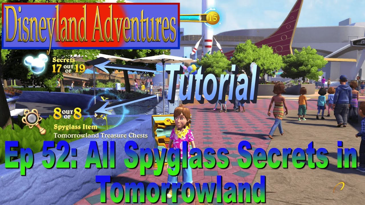TOMORROWLAND SPYGLASS SECRETS- Ep 52: Disneyland Adventures 100% COMPLETION |Flyinnn Hawaiiannn
