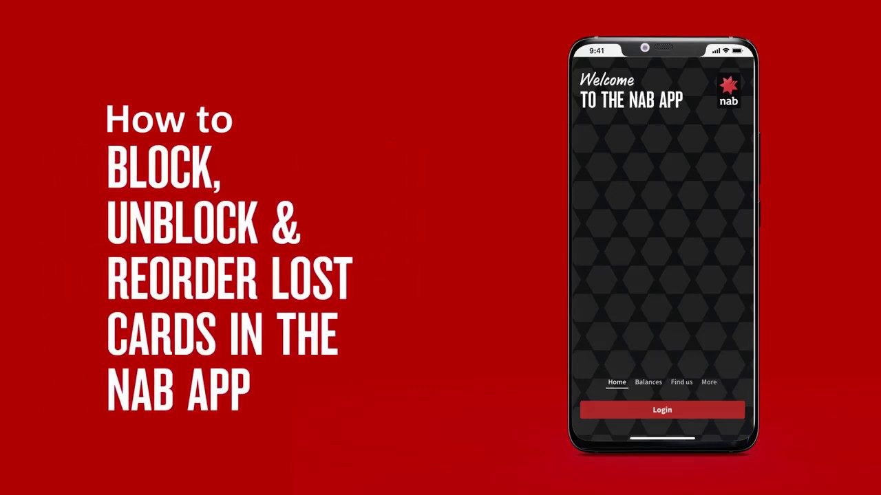 How to block, unblock & reorder lost cards in the NAB app
