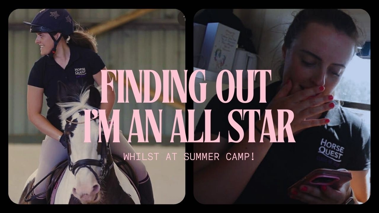 Finding out I was going on the All Star Academy whilst at summer camp!