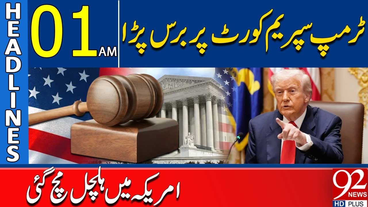 Trump Slams Supreme Court | 01AM Headlines | 92NewsHD