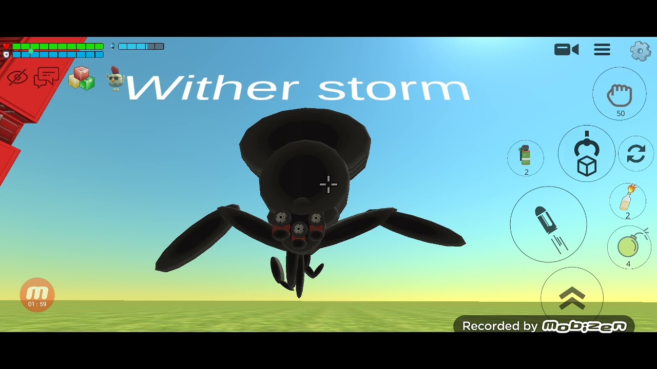 Wither Storm chicken gun 😱