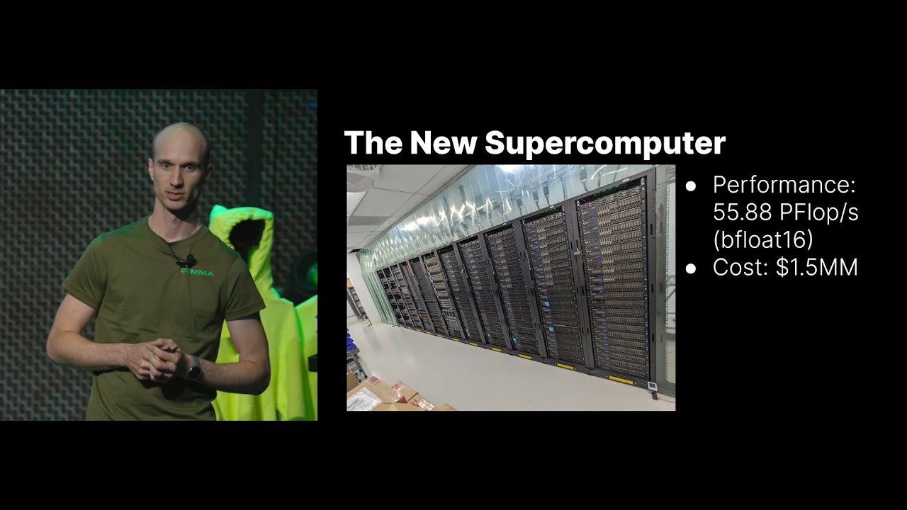 comma ai | comma supercomputer | Greg Hogan | COMMA_CON talks |  Machine Learning Training & Compute